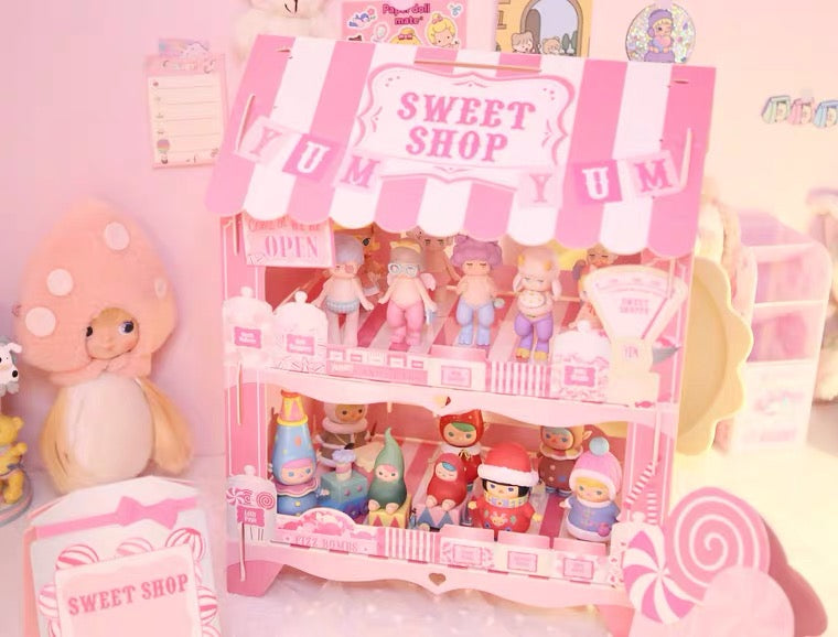 Girly Desk organizer doll display collection showcase