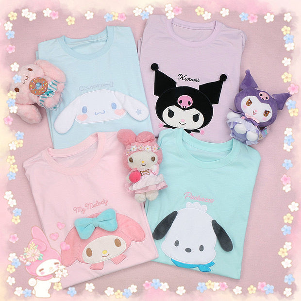 Clearance Sanrio character style mid length t-shirt