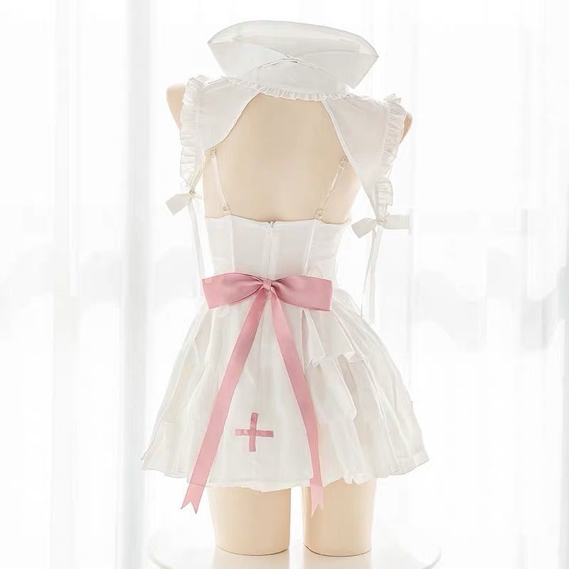 nurse pinky lingerie set cosplay