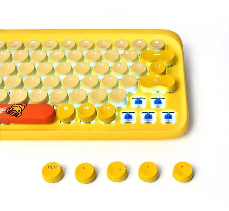 B duck Bluetooth mechanical keyboard mouse sets - EverythingCuteClub