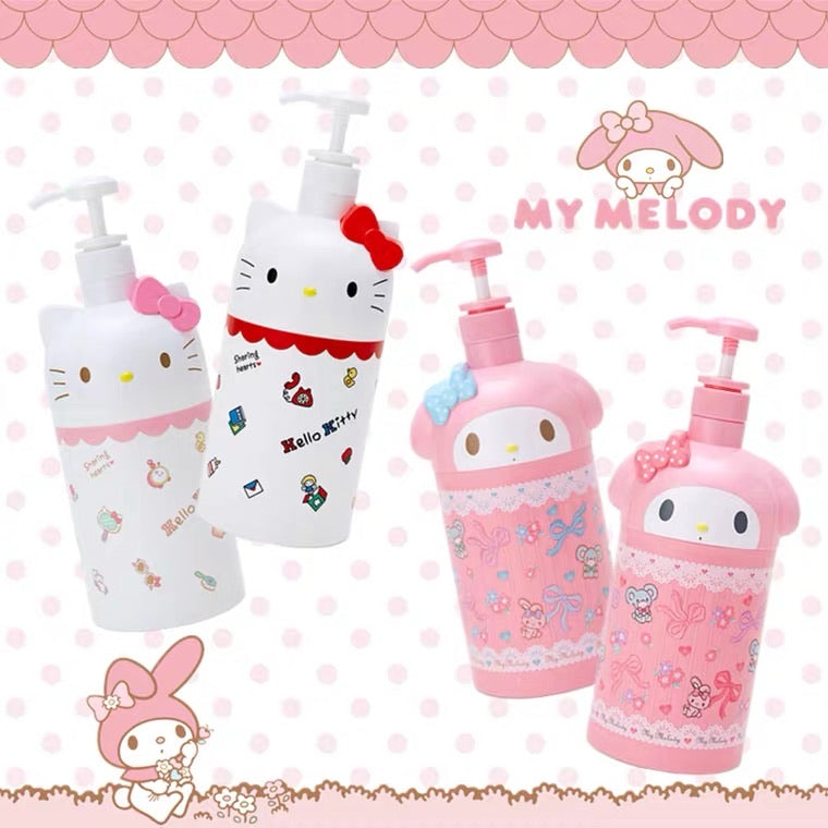 Sanrio mymelody hello kitty body wash shampoo refill bottle