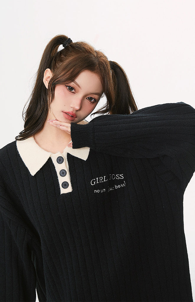 girl boss oversized sweater