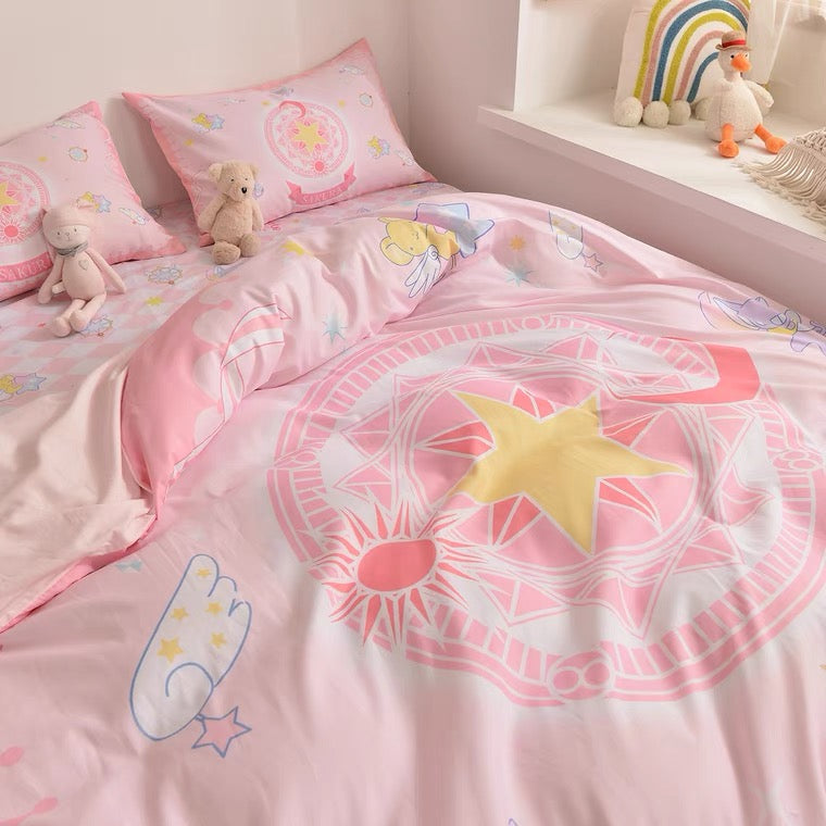 cardcaptorsakura bed linen bedding set girly room anime