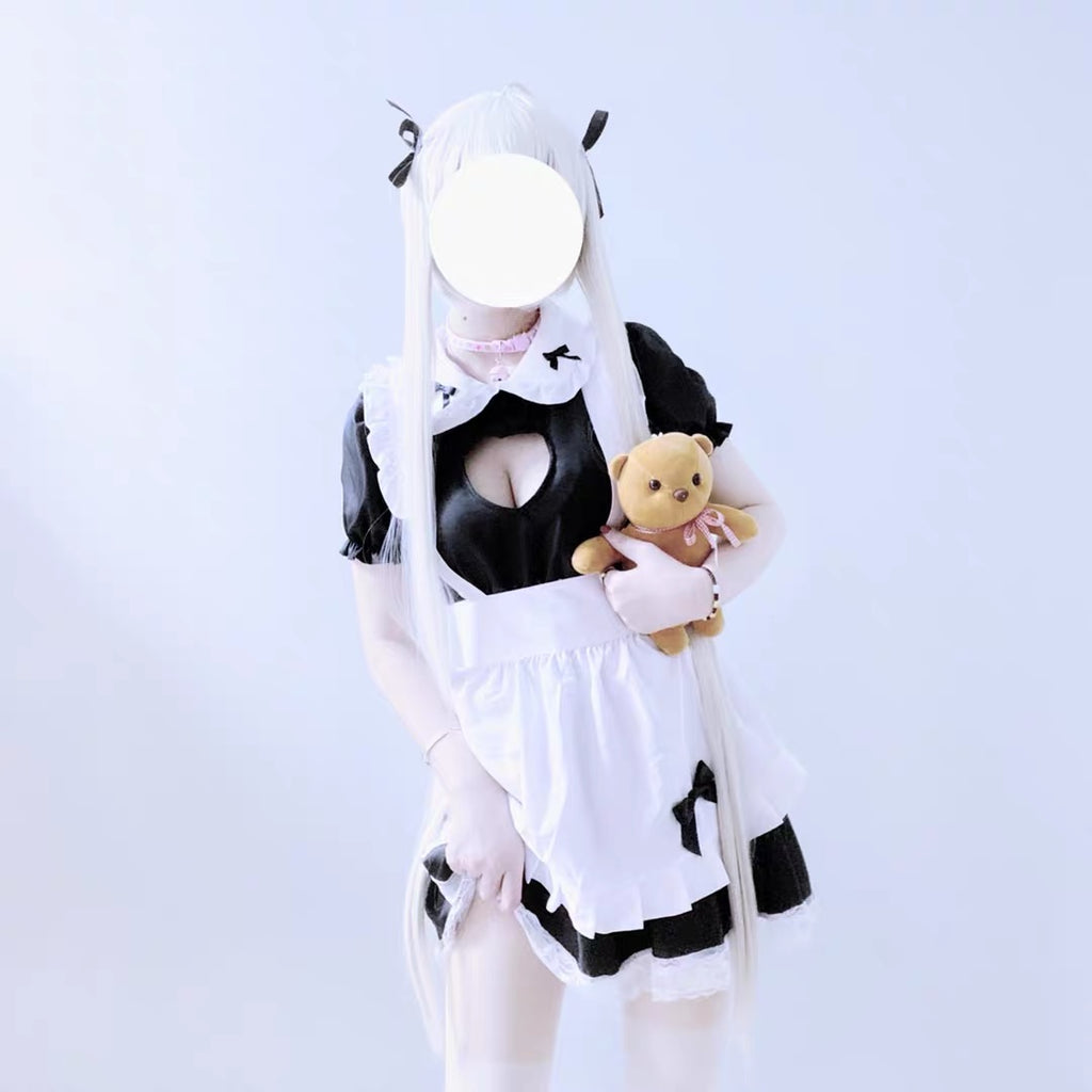 love heart maid dress cosplay sexy and cute lingerie - EverythingCuteClub