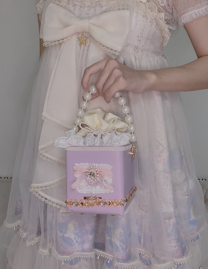 Yume purple Lolita box bag