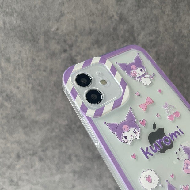 Kuromi sticker style phone case