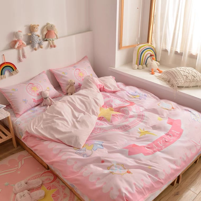 cardcaptorsakura bed linen bedding set girly room anime