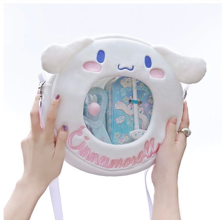 Cinnamoroll/kuromi/ my melody  round bag shoulder bag pin bag