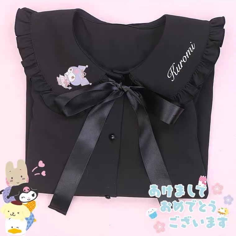 Sanrio character shirt blouse doll collar mymelody kuromi cinnamoroll