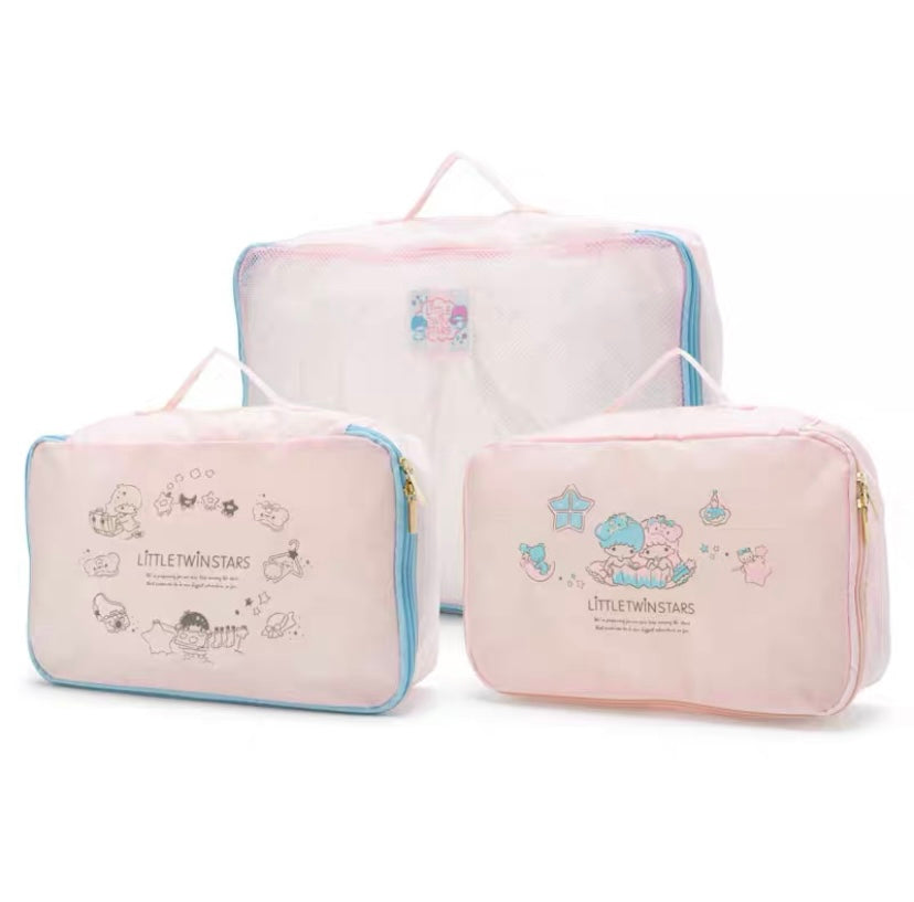 sanrio style luggage packing organizers clothings