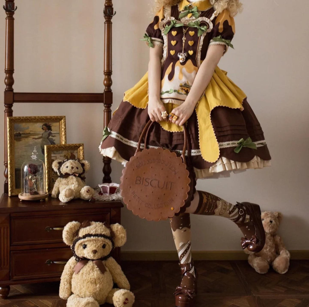 Pre-order honey bear Lolita dress