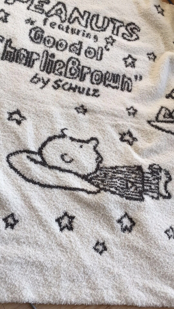 Snoopy & Charlie nap blanket
