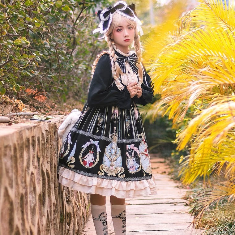 Rabbit's day lolita dress plus size cotton candy curvy body