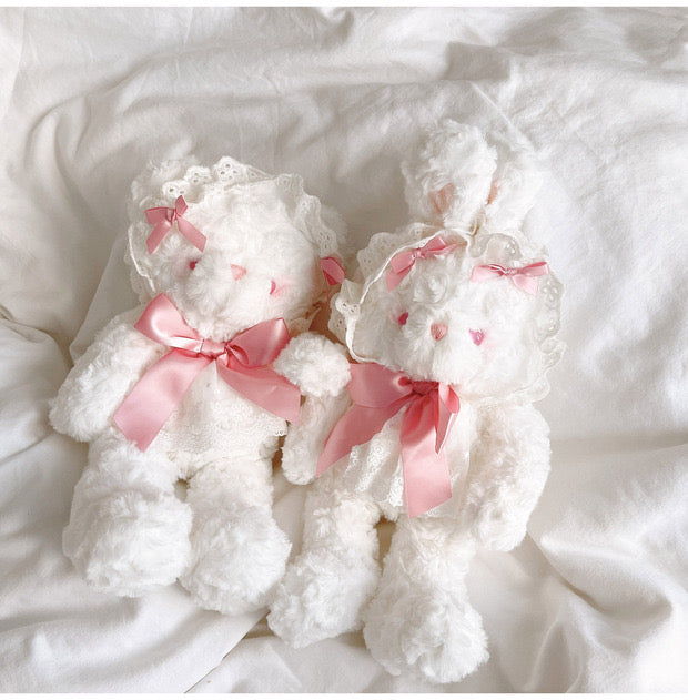 hug baby rabbit bear plushies stuffed toy