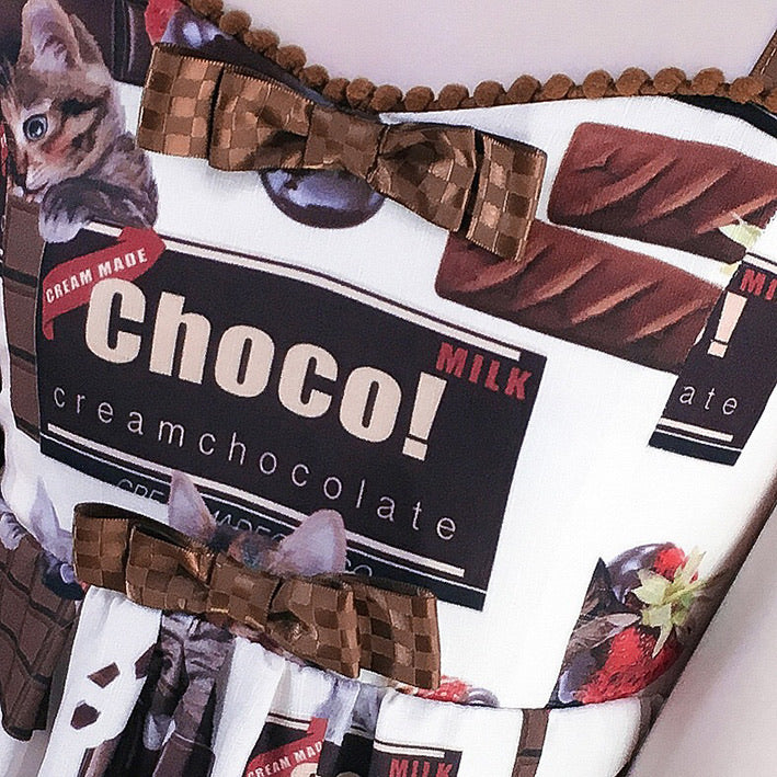 choco Chocolate cat jsk Lolita dress - EverythingCuteClub